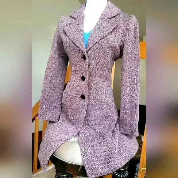 Express Design Studio wool coat, light purple,  XS, in excellent condition. - Picture 8 of 11
